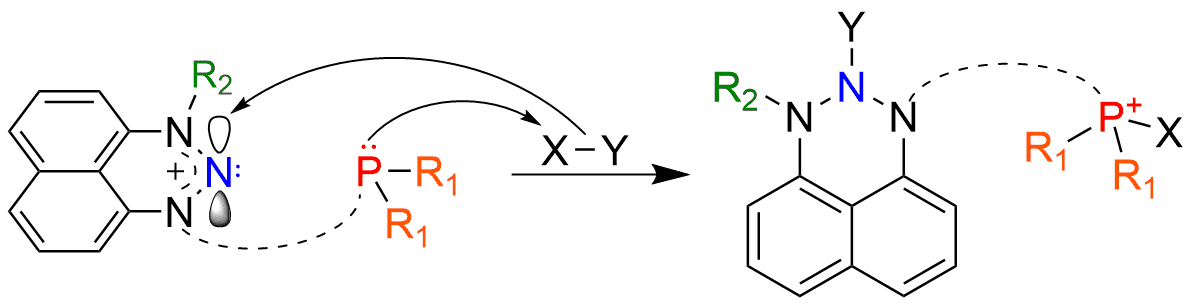 Figure - Bond activation by our nitrogen-based FLPs